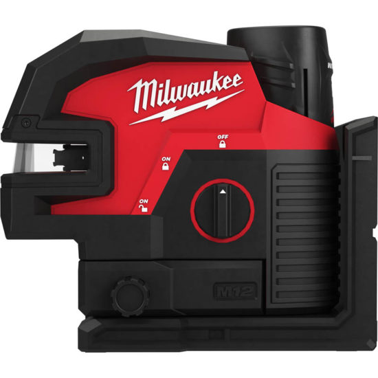 Нивелир лазерный аккумуляторный 4 точечный Milwaukee M12 CLL4P-301C