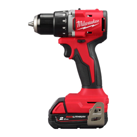 Дрель-шуруповерт аккумуляторная Milwaukee M18 BLDDRC-202C