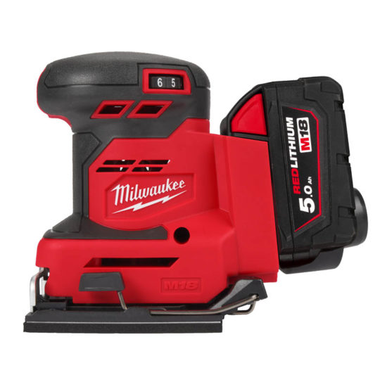 Виброшлифмашина аккумуляторная Milwaukee M18 BQSS-502B